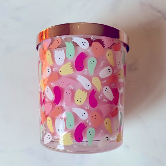 💕👻PINKOWEEN 10oz Pink Ghost Candle - Picture 4 of 4
